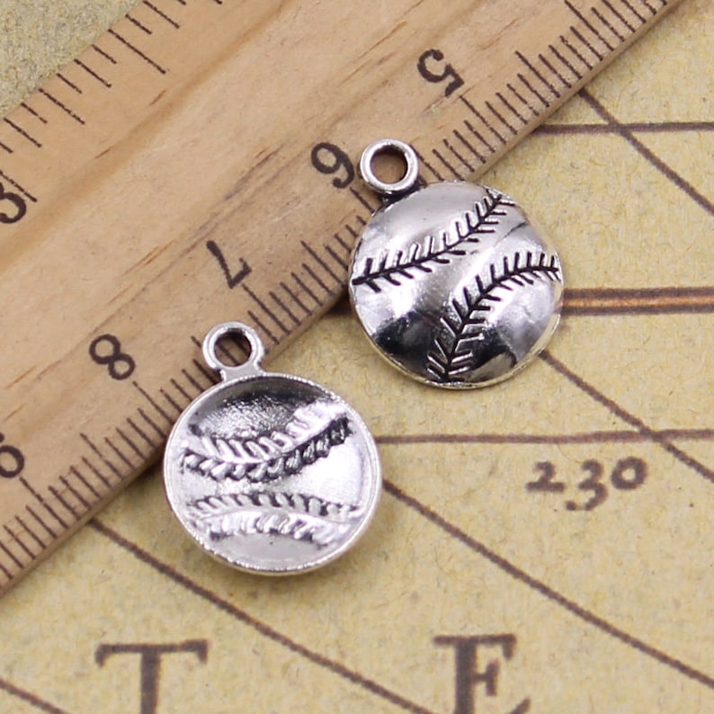 baseball pendant zum 1515mm Antique silver