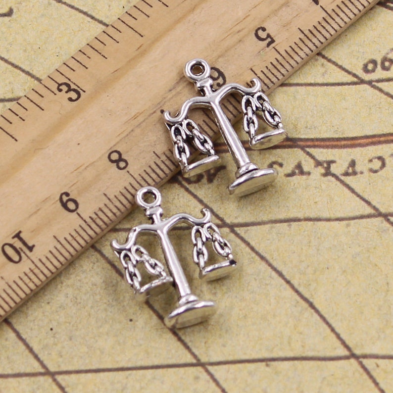 20pcs Libra charms pendant 22x17mm antique silver ornament accessories jewelry making DIY handmade craft base material Antique silver