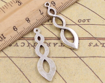 20 pièces 8 caractères dagues pendentif 37x11mm antique argent ornement accessoires fabrication de bijoux bricolage fait main artisanat matériau de base