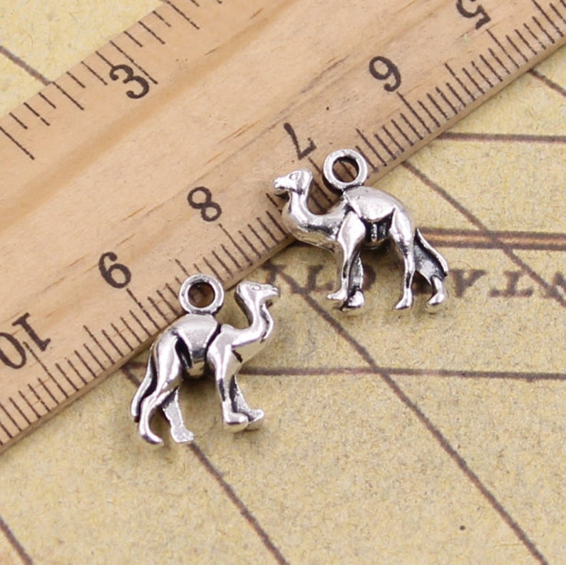 20pcs Camel charms pendant 15x14mm antique silver ornament accessories jewelry making DIY handmade craft base material Antique silver