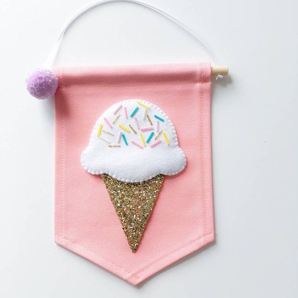 Ice cream banner (Available in 2 different sizes)