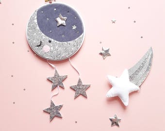 Moon wall hanging | Etsy