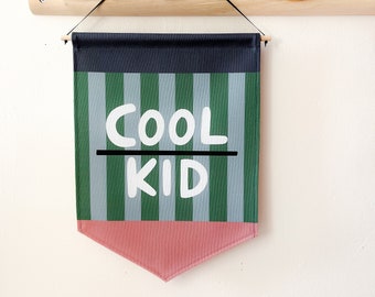 Cool kid striped banner