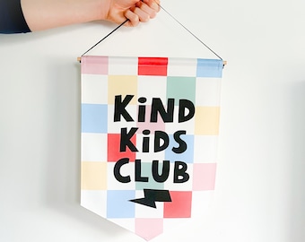 Kind kids club banner - (New Spring colours)
