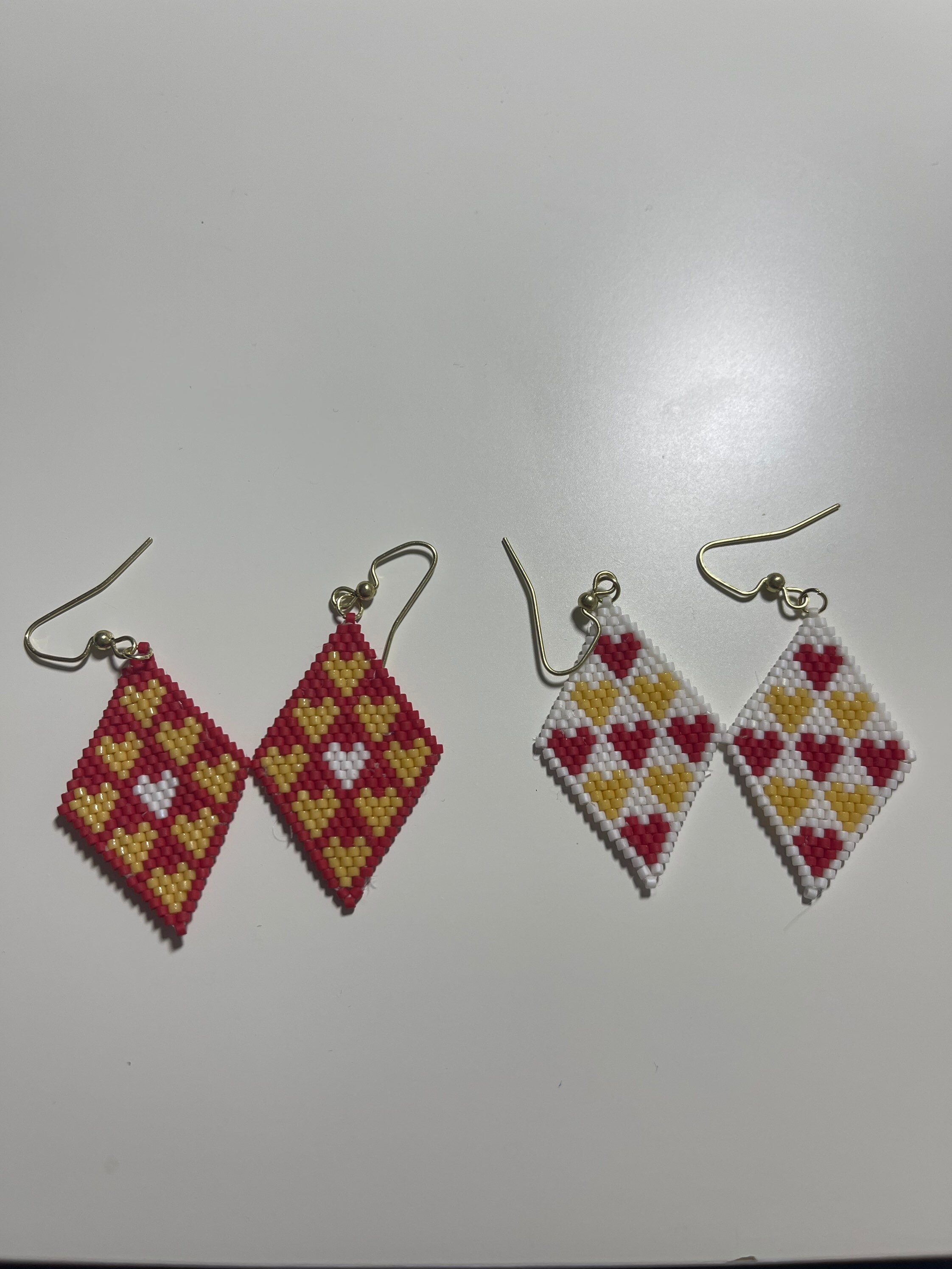 Single Queen of Hearts Hoop Earring
