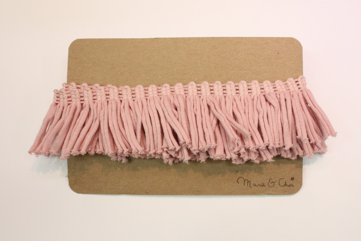 Pink Fringe Cotton Trim End Etsy