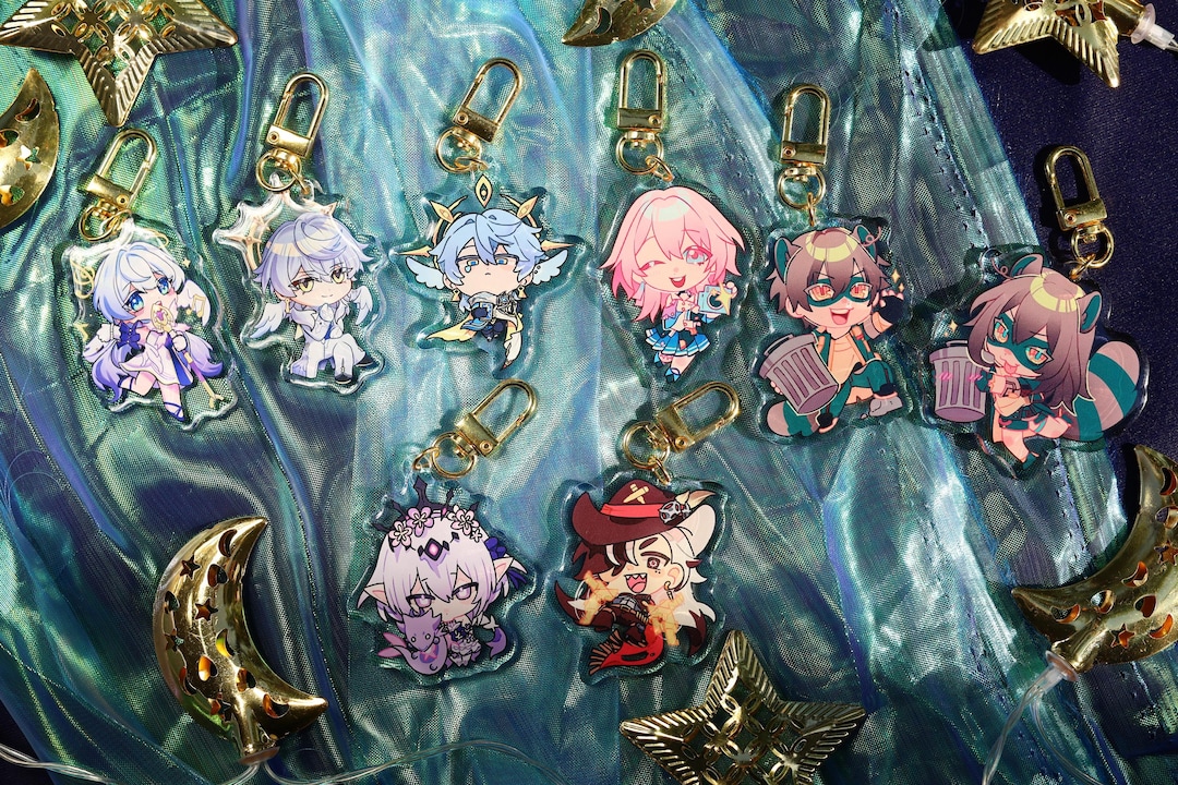 HSR - Chibi Charm Keychains - Etsy
