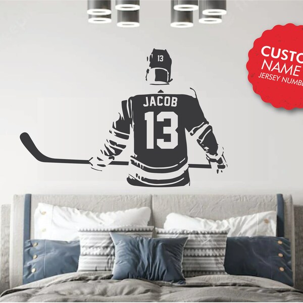 Hockey Wall Decal Etsy Canada