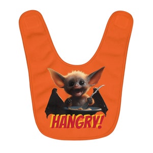 Halloween Baby Fledermaus Hangry! Fleece Baby Lätzchen