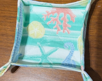 Travel Valet Tray: foldable Fabric Catch-All