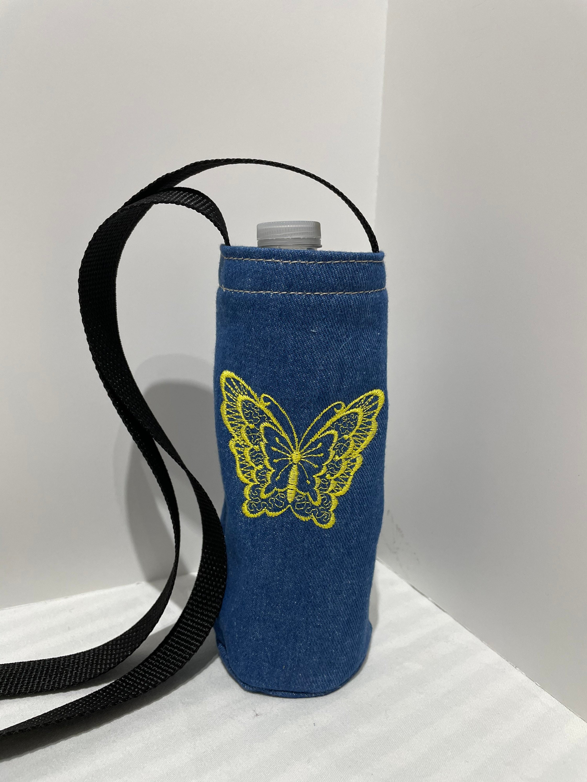 Water Bottle Holder Cross Body Bag Butterfly Beverage Water Etsy UK