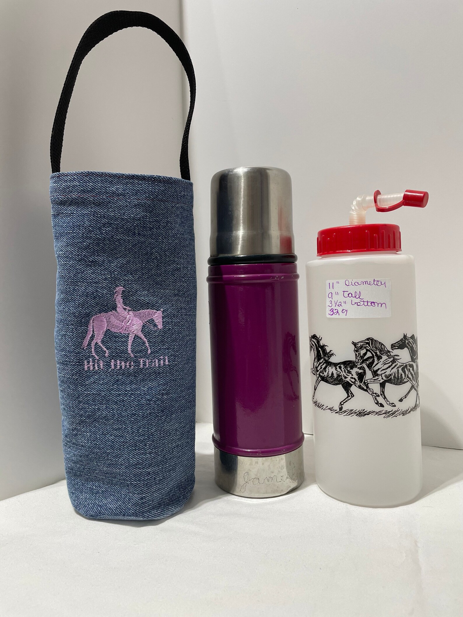 Horse saddle water bottle beverage holder trail riders horn Etsy