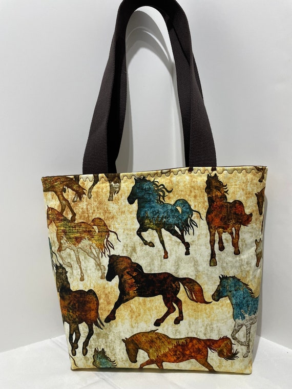 Horse shoulder tote bag purse Cowgirl Equestrian