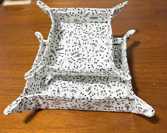 Travel Valet Tray: foldable Fabric Catch-All musical
