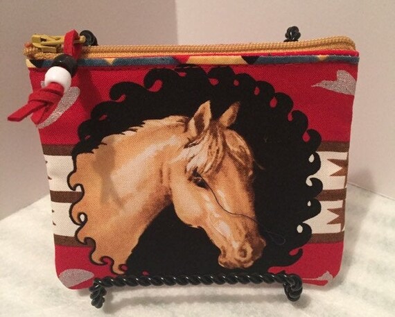 COWGIRL Quilt Style Handbag Purse Western Equestrian HORSES 