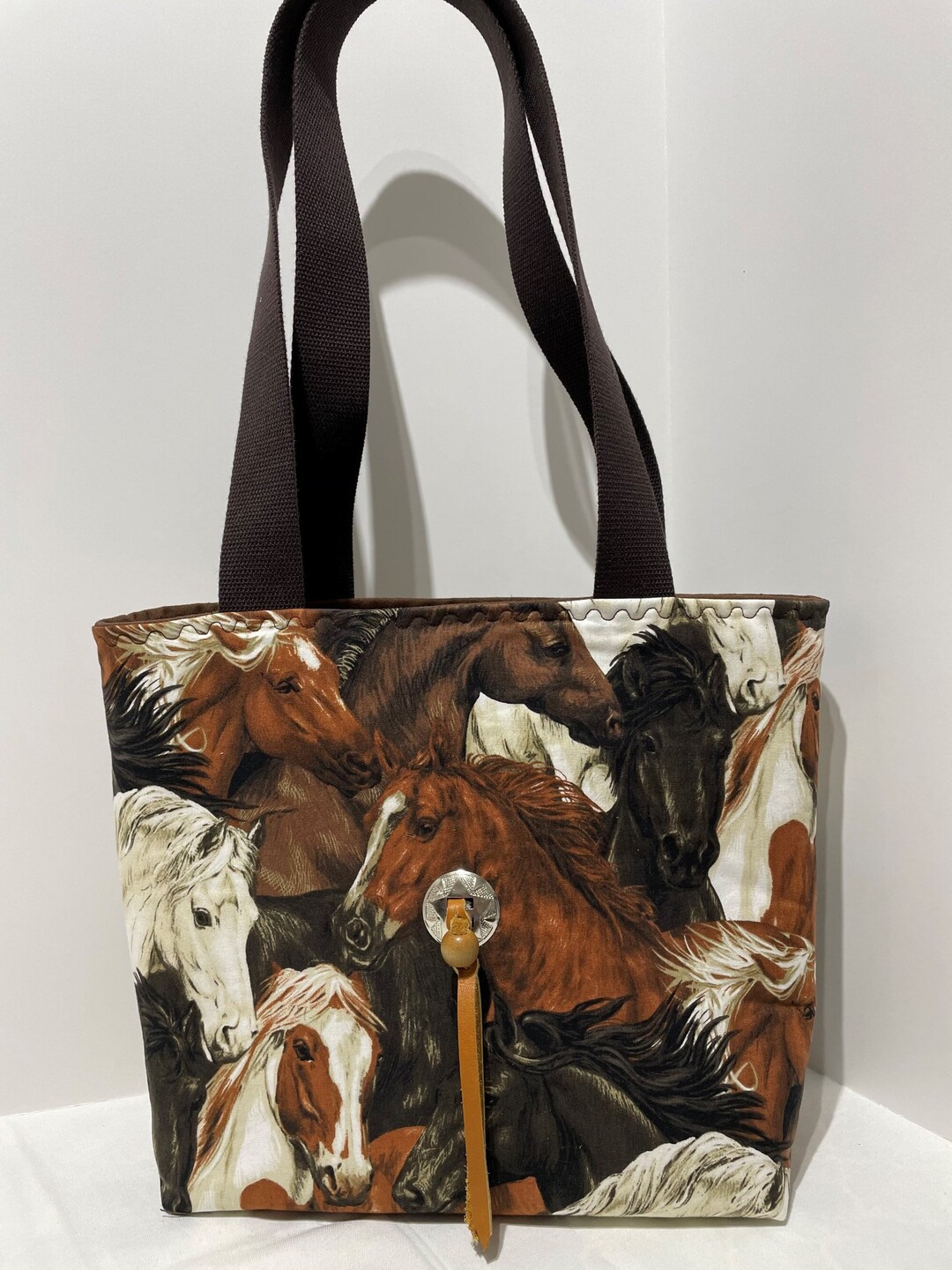 Horse tote bag Equestrian purse Cowgirl tote Paint horse Etsy.de