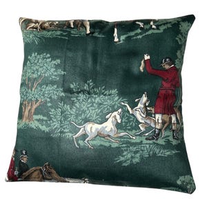 Fox Hunting throw pillow home decoration Equestrian home decor