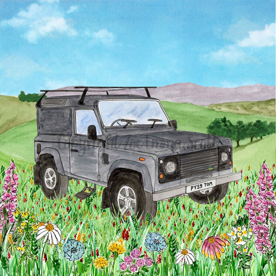 Land Rover Defender Giclee Art Print - Etsy