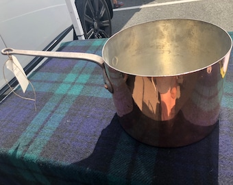 19th Century Antique English Copper Pot (Newly Tinned and Dovetailed)