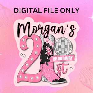 DIGITAL FILE 21st Birthday Sign
