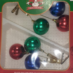 Vintage Handcrafted Glass Christmas Ornaments