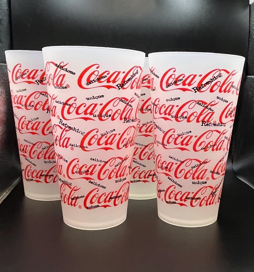 Coca-cola Large Cups Vintage 4 - Etsy