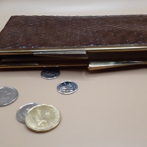 Renwick Cobra Grain Hide Brown Wallet Clutch