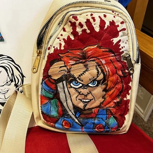 Handgeschilderde crossbodytas