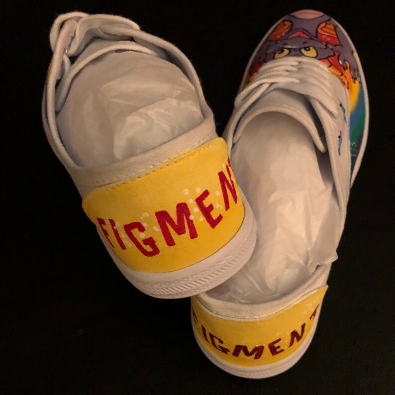 Hand painted inspired by Figment shoes