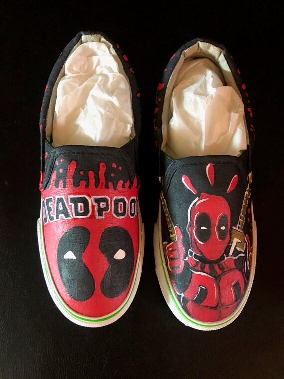 custom deadpool shoes