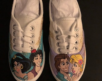 Hand painted Prince and Princess shoes