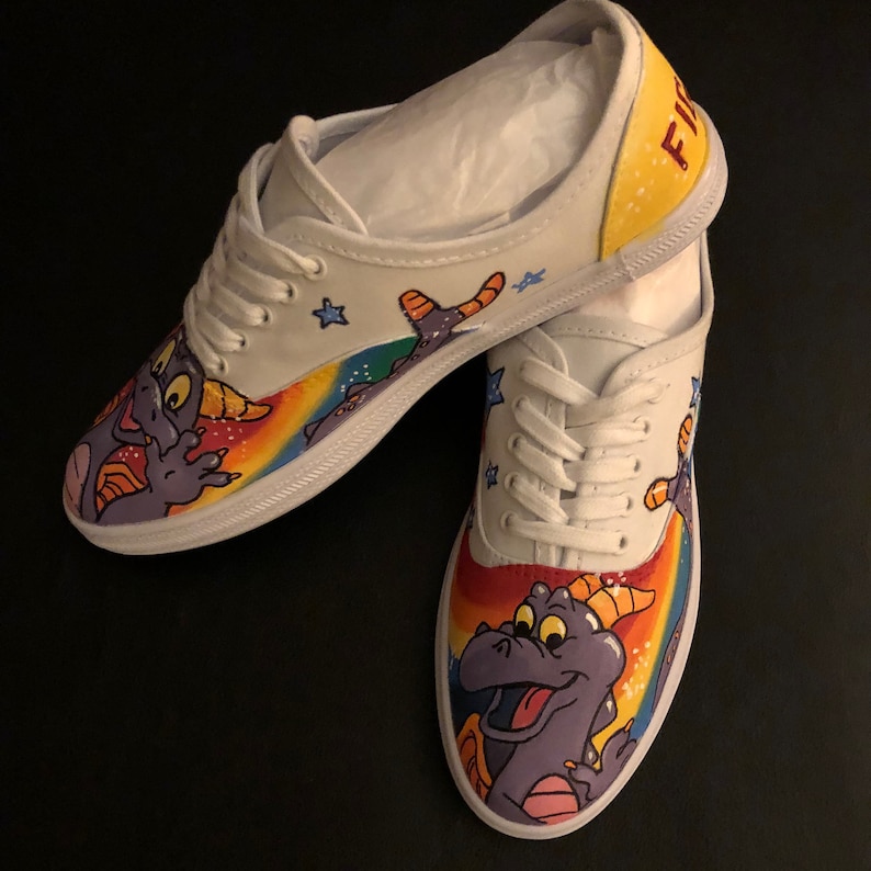 Hand painted inspired by Figment shoes