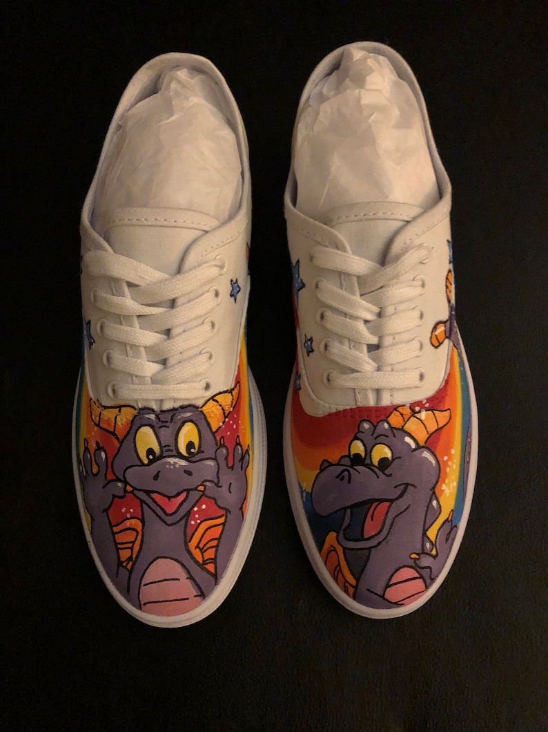 Hand painted inspired by Figment shoes