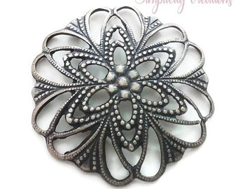 Antique silver silver belt buckle