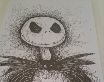 Nightmare Before Christmas pictures, Jack, Sally, Zero: TNBC art prints & gifts from hand drawn originals