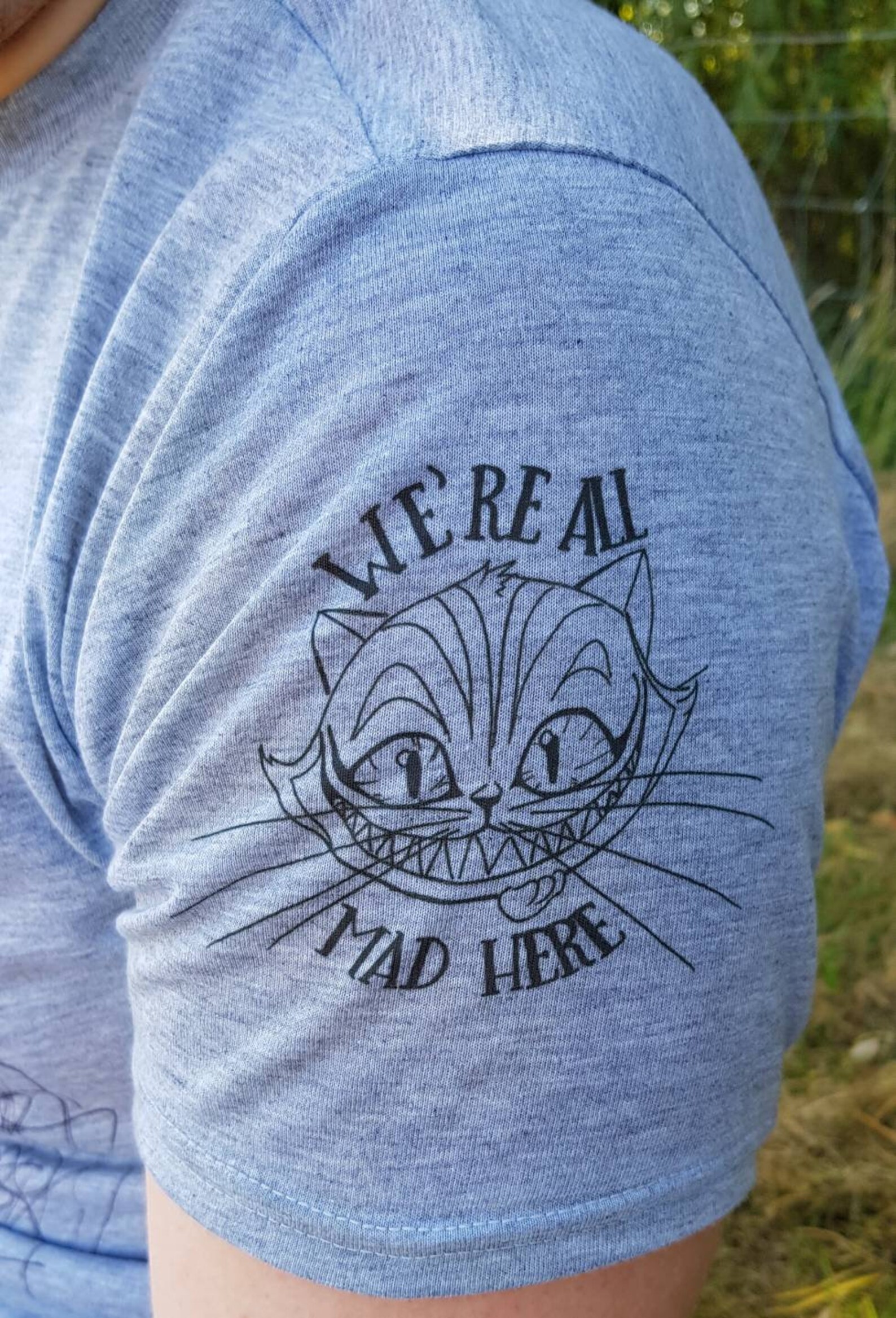 Cheshire cat tshirt Alice in Wonderland gift Cat tshirt Etsy