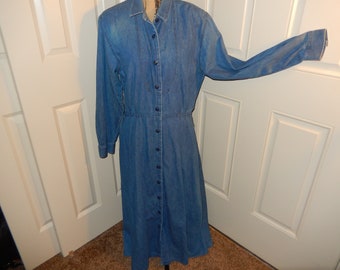 denim button up shirt dress