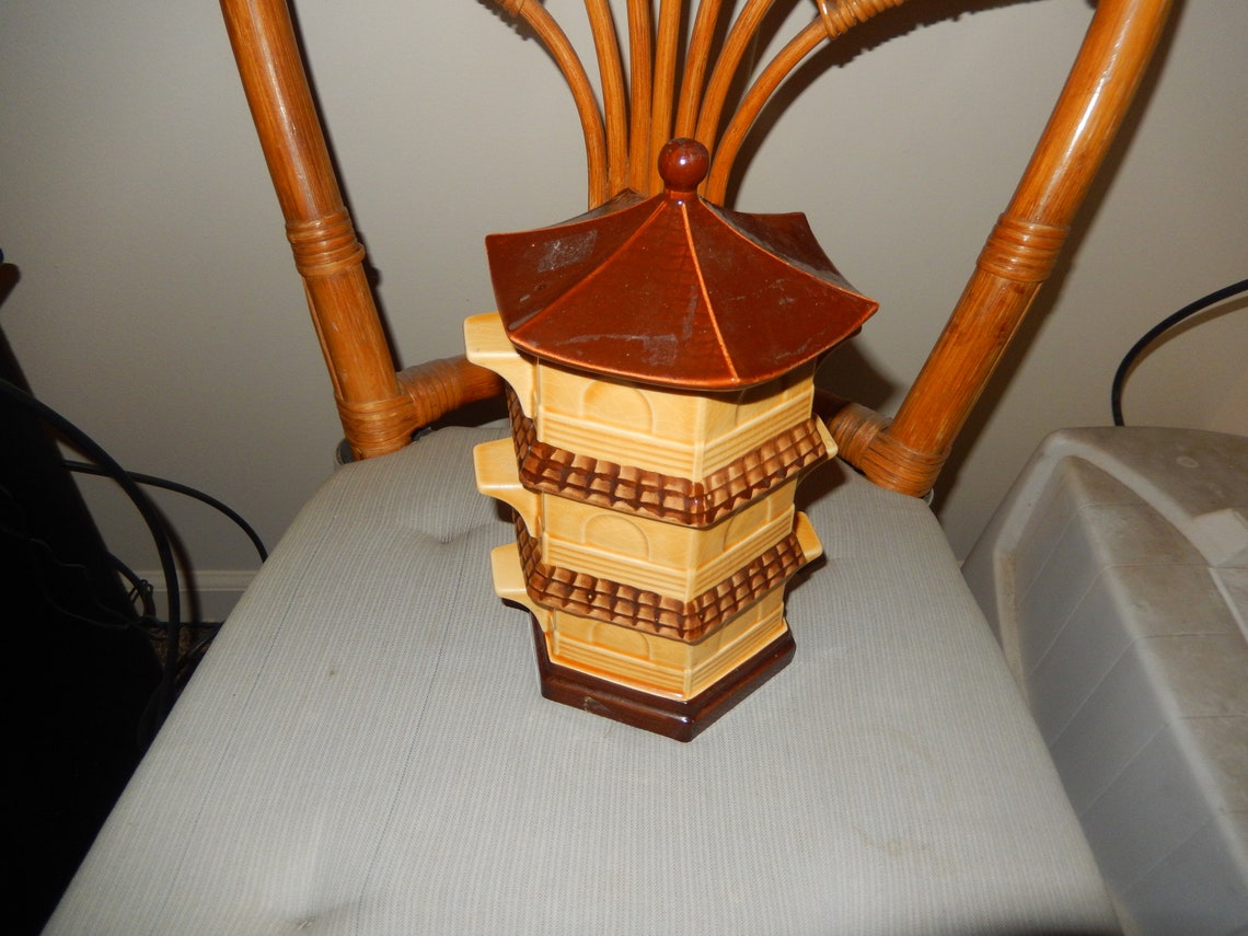 Pagoda Sectional Candy Container Made in Japan Etsy
