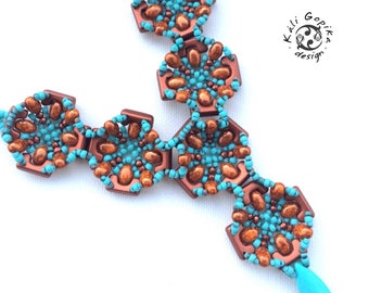 Turquoise Beaded Statement necklace