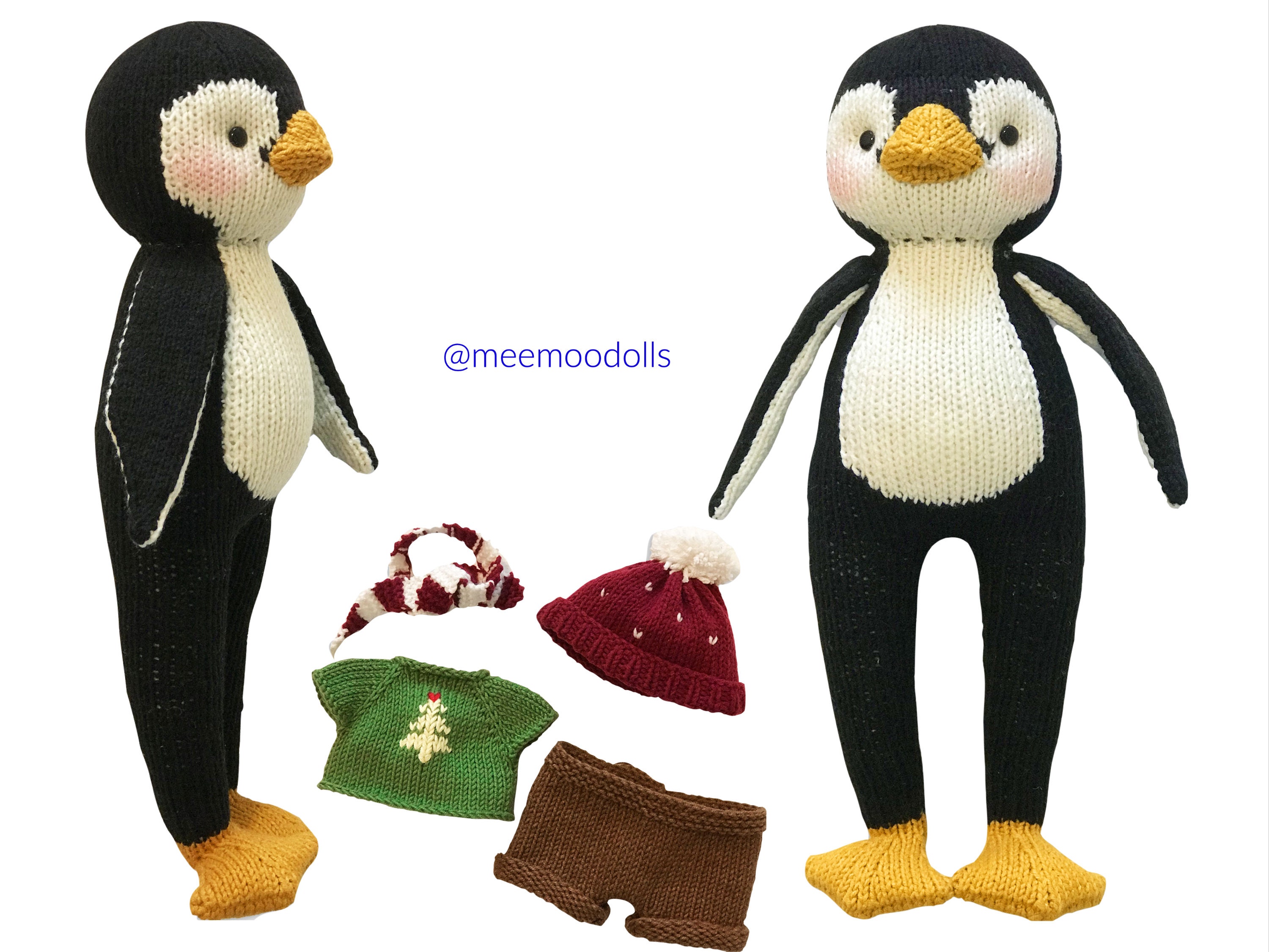 Knit Penguin Doll Pattern: Pascal Amigurumi Toy (PDF Pattern) - Etsy