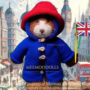 Przygoda z robótką na drutach z misiem Marmalade. Wzór na robótkę na drutach Amigurumi autorstwa Meemoodolls