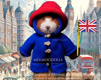 Knitting Adventure with the Marmalade Bear. Knitting Amigurumi Pattern by Meemoodolls