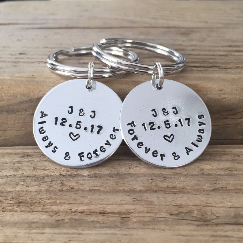 Personalised Anniversary Gifts For Him Anniversary Gift For Him Personalized Keychain Boyfriend