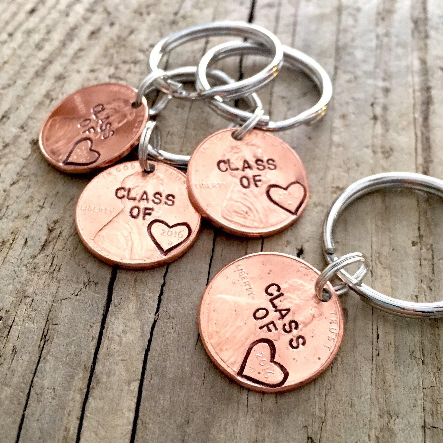 Penny Keychain Set Etsy