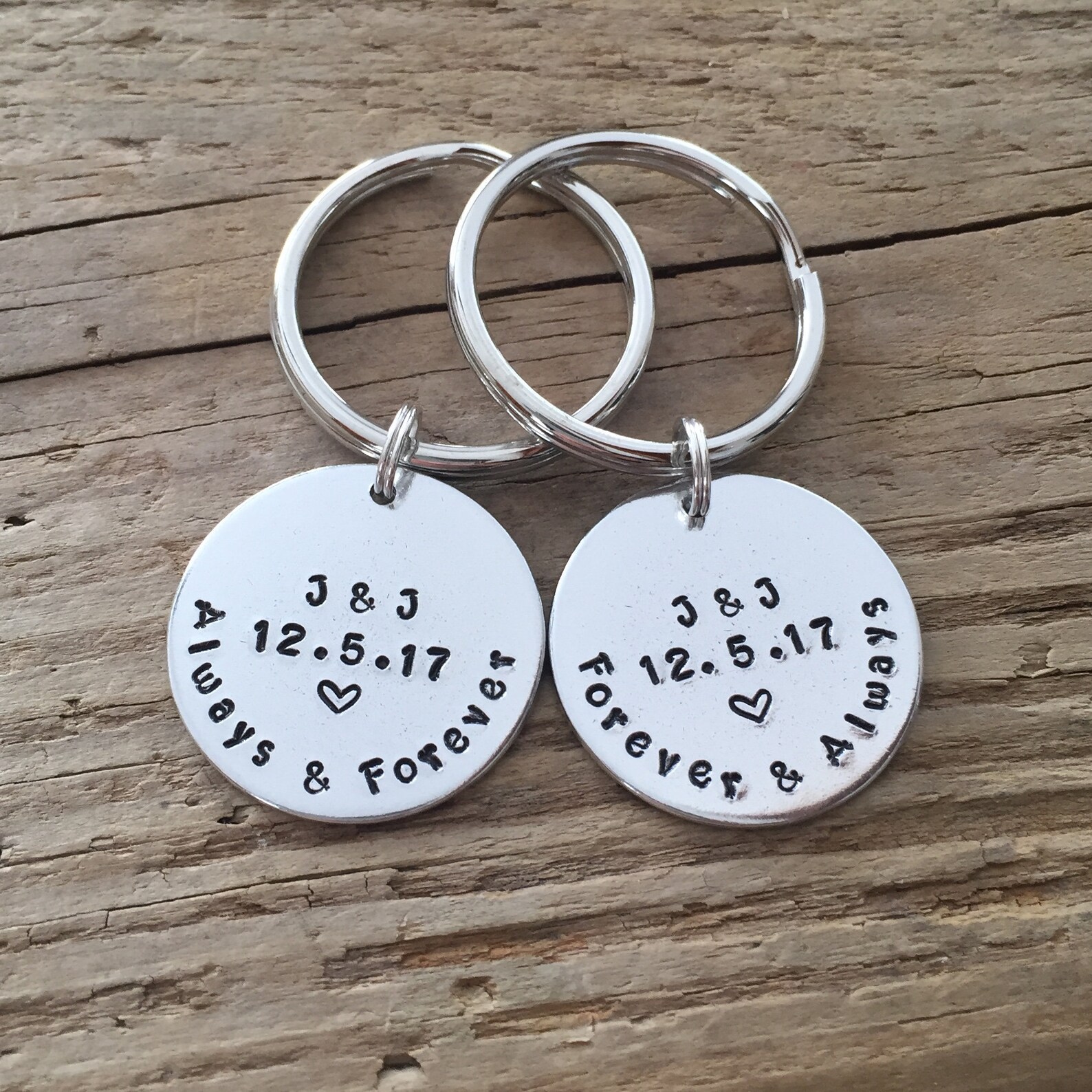 Anniversary Gift for Him Personalized Keychain Boyfriend Etsy