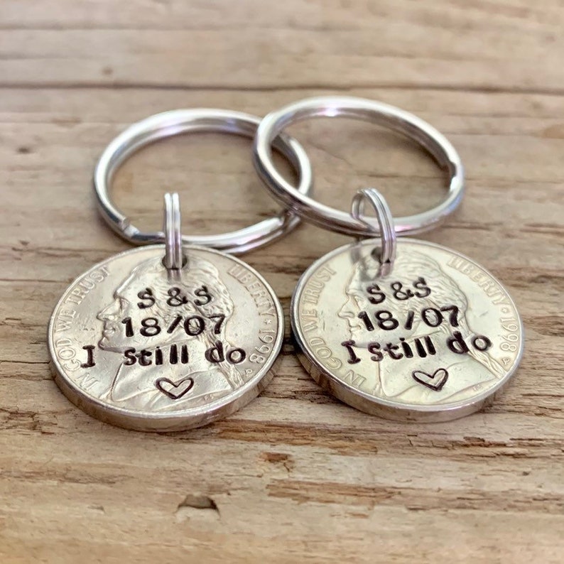 Etsy Anniversary Gifts Traditional 21 Year Anniversary Gift For Him Hand Stamped