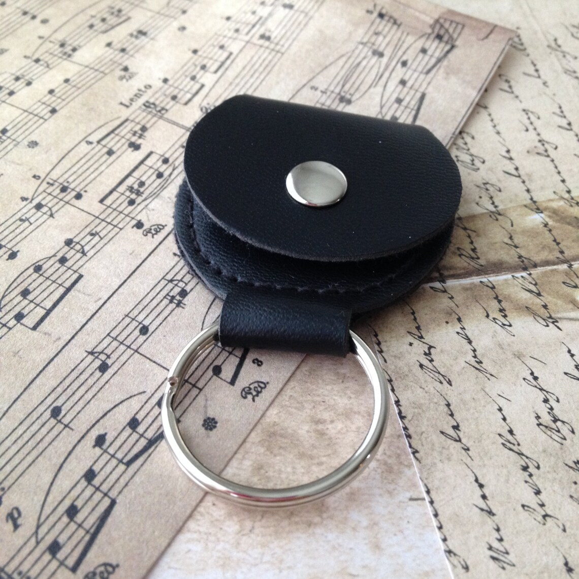 Keepsake Coin Holder Leather Snap Pouch Keychain Custom Coin Etsy