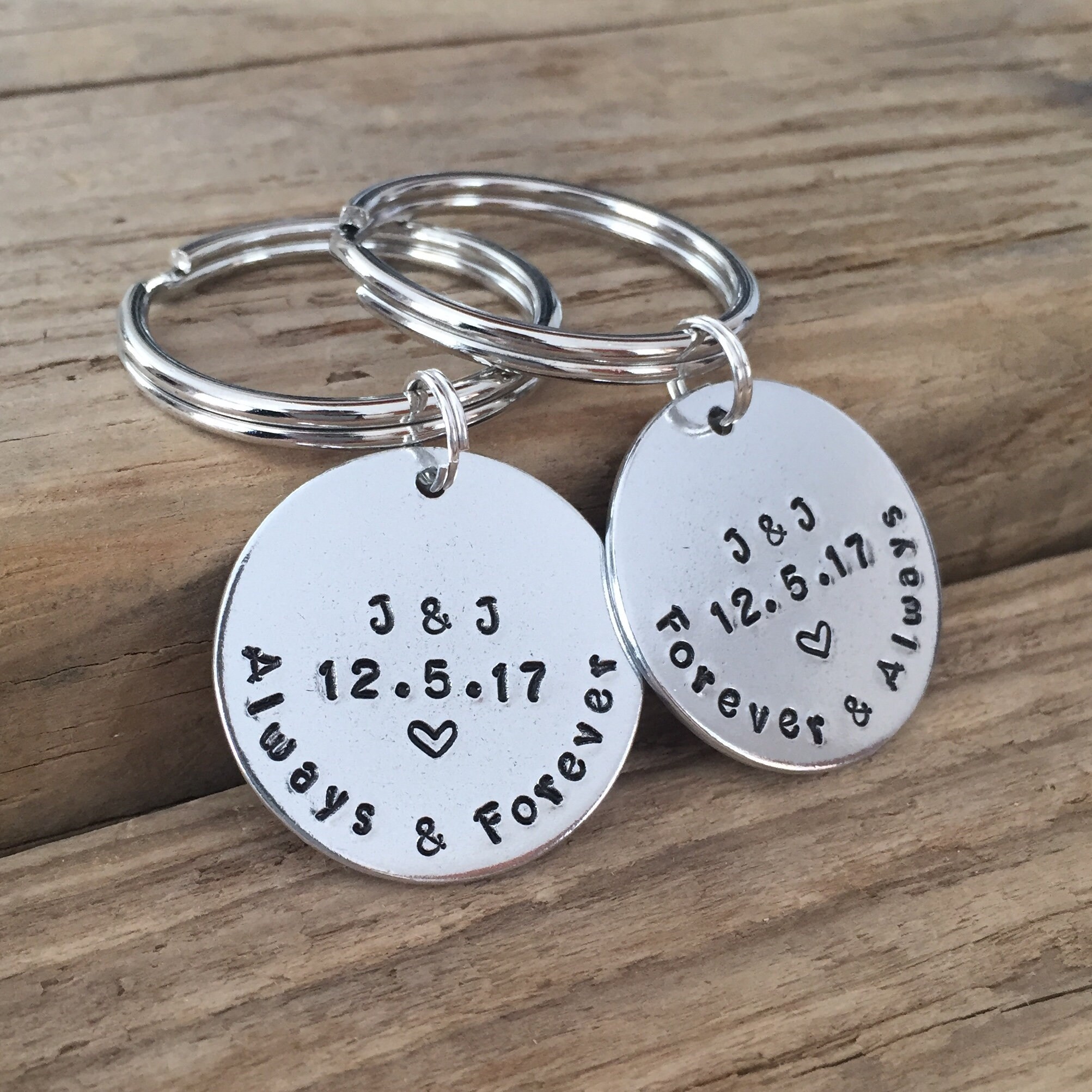 Anniversary Gift for Him Personalized Keychain Boyfriend Etsy