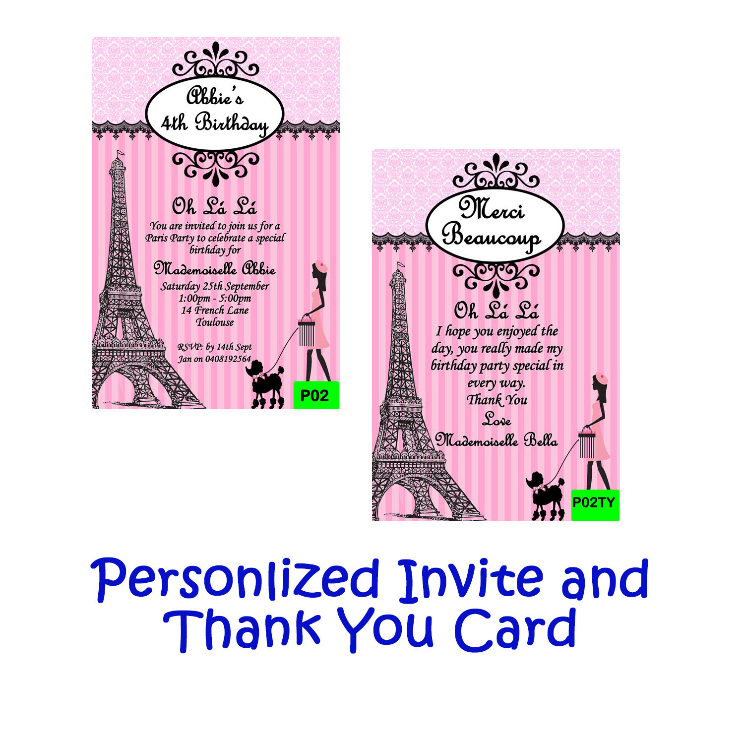 Toulouse Invitations