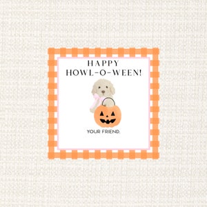 Dog Halloween Gift Tags